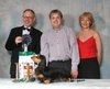Dachshund of the Year 2005 - Ch Minard Krystal Darque with Judge Simon Parsons